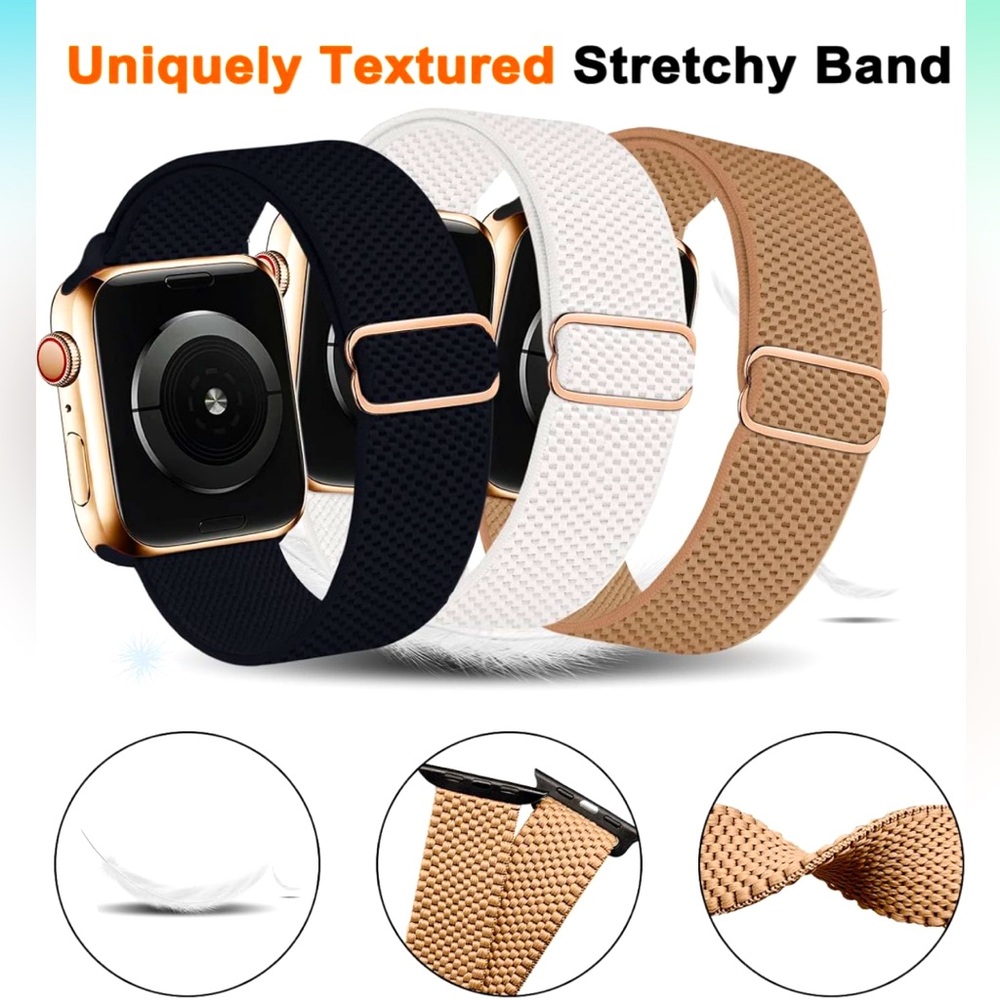 🔥3/$10 NWT 3 pack Apple Watch bands